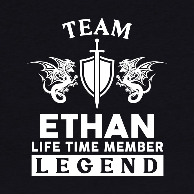 Ethan Name T Shirt - Ethan Life Time Member Legend Gift Item Tee by unendurableslemp118